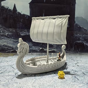 Viking Invader Ship: Norse Longship for D&D, Model Railroading, and Wargaming