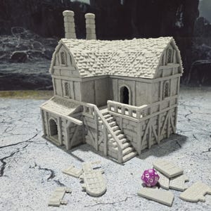 Brewery, Medieval Distillery, usquebaugh, moonshine, Dungeons and Dragons,   terrain, tabletop Terrain