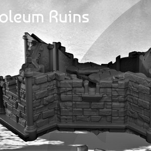 Mausoleum Ruins - Kasenport - Dark Realms -   - Dungeons and Dragons - 28mm Terrain -   terrain