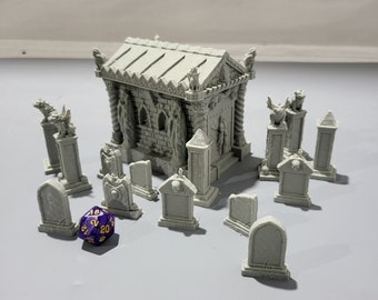Small Cemetery Set, 15 Piece Set