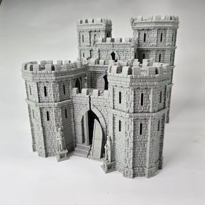 Dragon Keep: Gothic Fantasy Fortress Tower 28MM Tabletop Terrain, Model Railroading, Gaming