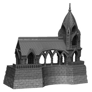 Elven Promenade Short - Dark Realms 15mm, 28mm, 32mm Terrain  -   - Dungeons and Dragons - 28mm Terrain -   terrain