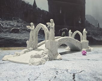 Ancient Elven Bridge: 28mm Scale Tabletop Terrain