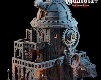 Fantasy Observatory Tower: Tabletop Gaming Terrain with Playable Interior