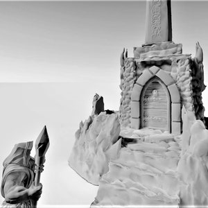 The Cursed Obelisk - 28mm Scale - Town Centerpiece -   - Dungeons and Dragons - 28mm Terrain -   terrain