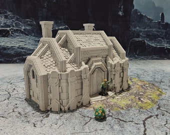 Dwarven Hall - Dark Realms - 28mm Scale-   - Dungeons and Dragons - 28mm Terrain -   terrain