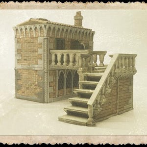 Renaissance Overpass Model Kit: &quot;Small Overpass&quot; - Intricate Architectural Replica for Collectors and Diorama Makers
