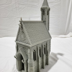 Drennheim Chapel 28mm or 32mm Scale -   - Dungeons and Dragons - 28mm Terrain -   terrain