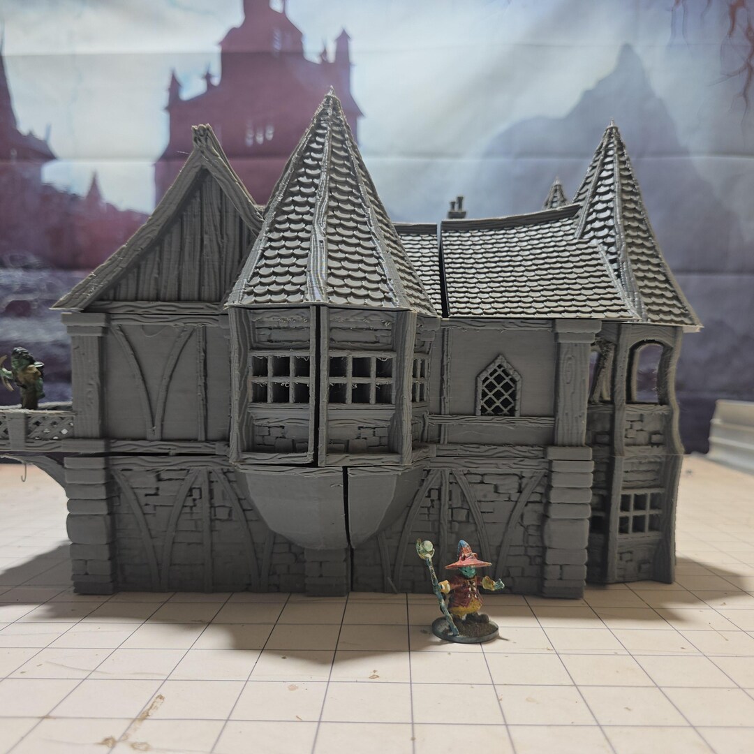 Small Inn of Strommdale: Medieval-style Inn Model for Tabletop Terrain ...