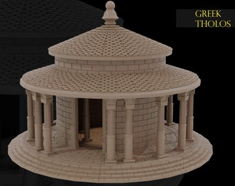 Greek Tholos - Sanctuary Temple/Shrine - 28mm Terrain -   - Dungeons and Dragons - 28mm Terrain -   terrain
