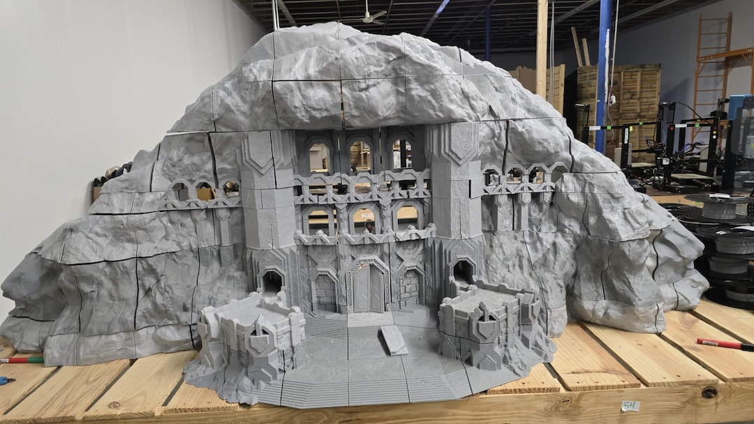 Battle Systems Fantasy Terrain Stone Walls - Pre-Printed Card Scenery For D&D, RPG, Wargames (28-35mm) - View #10