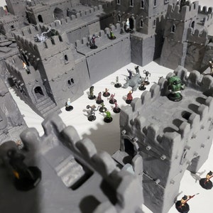 Desert Castle Complex, Desert Huts, Desert Castle, Desert Town, Mud Castle, Dungeons and Dragons, Tabletop Terrain image 4