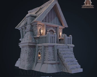 House 2 - City of Zurgnan - 28mm Scale - Mujjasforge -   - Dungeons and Dragons - 28mm Terrain -   terrain