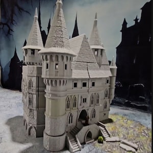 Castle Dracul Manor 28mm for Tabletop Wargaming - Vampire Residence Terrain