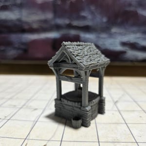 Water Well Rustic 28mm scale Medieval Accessory for DnD, Pathfinder, and Wargaming