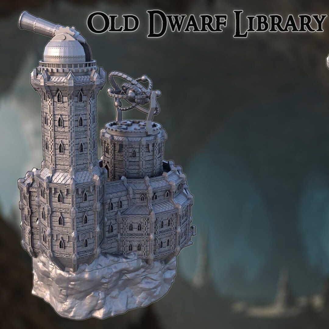 Old Dwarf Library – 28mm Megastructure (11 Levels) - Etsy