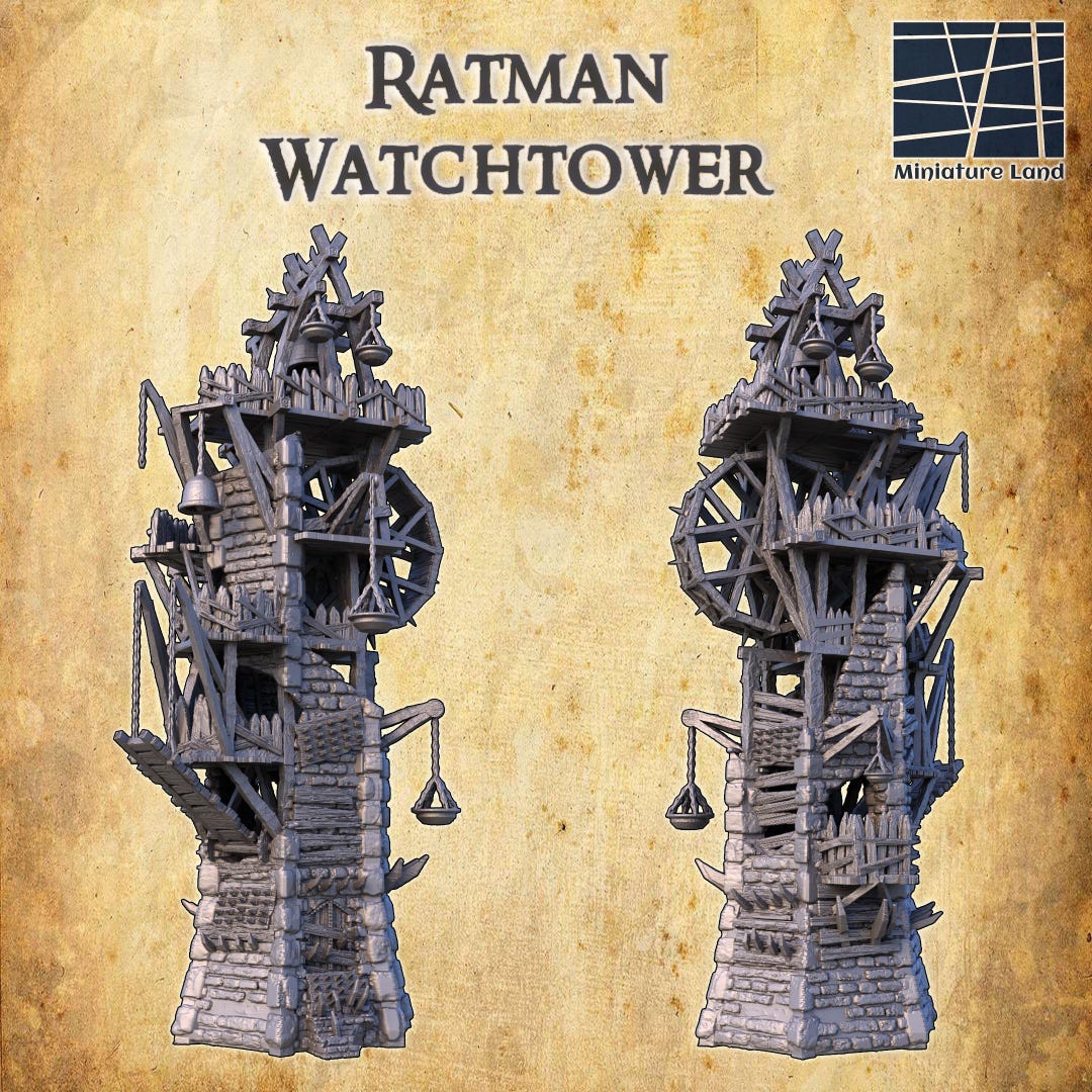 Build Watchtower Rangers Ratman Watchtower: Medieval Fantasy Defense Tower - Ideal for Rpgs and ...