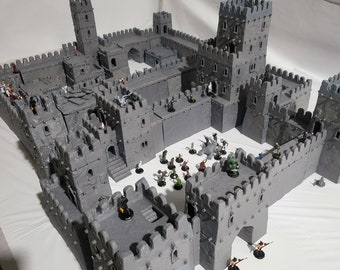 Desert Castle Complex, Desert Huts, Desert Castle, Desert Town, Mud Castle, Dungeons and Dragons, Tabletop Terrain