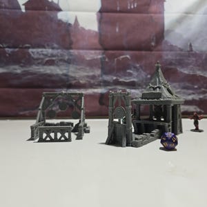 Training Yard: Medieval Archery Range & Sparring Grounds 28MM Tabletop Terrain