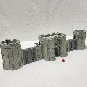 Dwarven Outpost Walls - Kir Badur -28mm Terrain - Dark Realms - Dungeons and Dragons -   terrain -   Walls