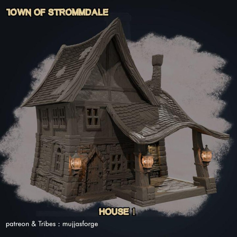 Quaint Medieval Cottage: Strommdale Series House 1 for Tabletop Rpgs - Etsy