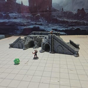 Arkenfel Stone Bridge ruins, Dungeons and Dragons,  , tabletop Terrain,