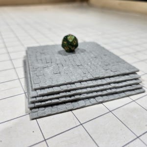 Coblestone Road Tiles, (set of 5) 4x4 Roads, Cobblestone