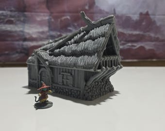Achievement Building: Medieval Nordic Lodge - Ideal for Historical RPGs and Scenery Dioramas