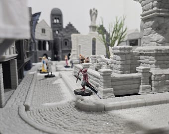 Paved Road Pack: Modular Road Tiles for Tabletop RPGs and Wargames