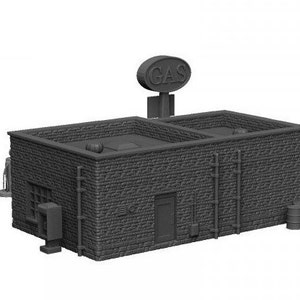 Gas Station - Modern terrain -   Terrain - 28mm Terrain - Industrial - Modern