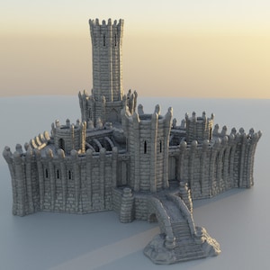 Wizard Academy Castle, Wizard Castle, Magic Terrain, Magic School, dungeons and dragons, fantasy terrain