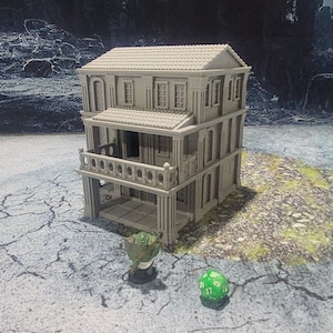 Salmystia, Brothel. Party House Terrain, Dungeons and Dragons, 28mm Terrain, Mid City Brothel