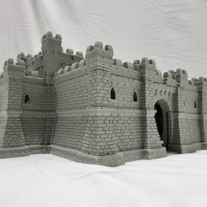 28mm Fort Ulvheim: Medieval Fortress for D&D, Model Railroading, and Wargaming, Ulvheim City Fortress Terrain