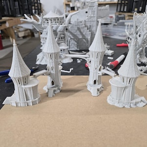 Elven Harbor Entrance, Sky Bridges, Silver Haven, Elven River City
