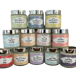NEW 4 oz candles (single)-adult humor, funny candle, novelty candle, gag gift gift for him, gift for her, sarcastic, soy candle, unique gift