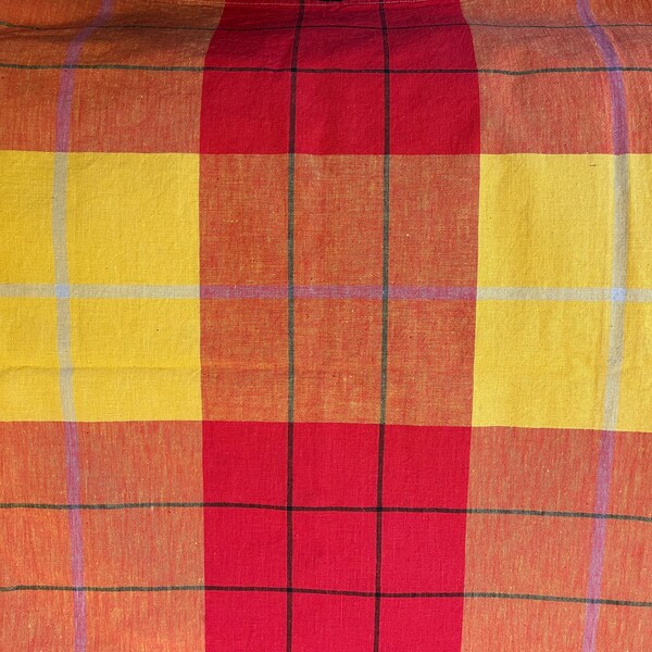 Vintage linen tablecloth