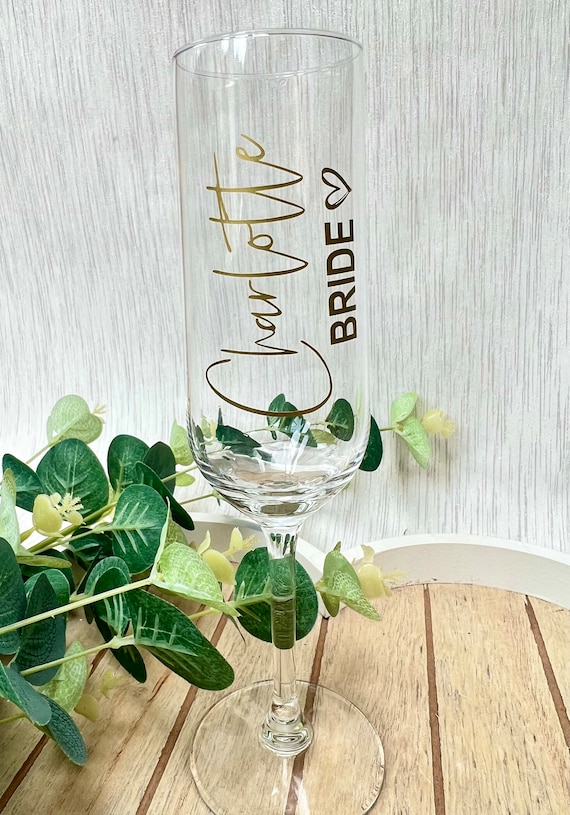 Personalised Wedding Decal Wine Glass Decal Gin Glass Decal Etsy