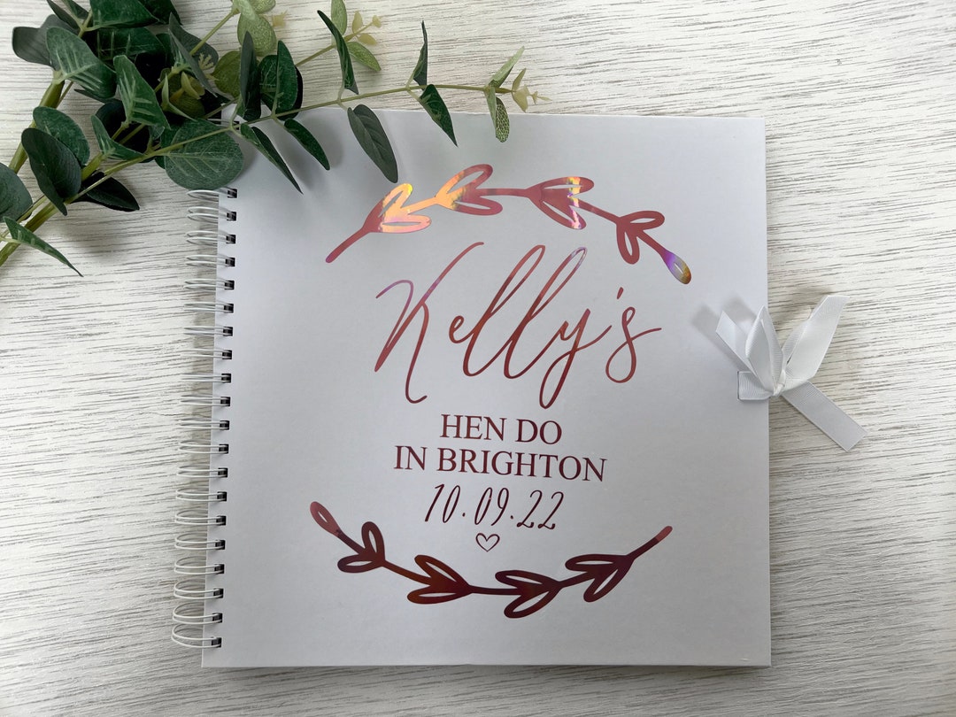 Wedding Guest Book Sticker, Personalised Name Date Decal, Personalised