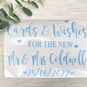 Carte e auguri per il nuovo..., decalcomania del segno di nozze, decalcomania del matrimonio della casella postale, sposa fai da te
