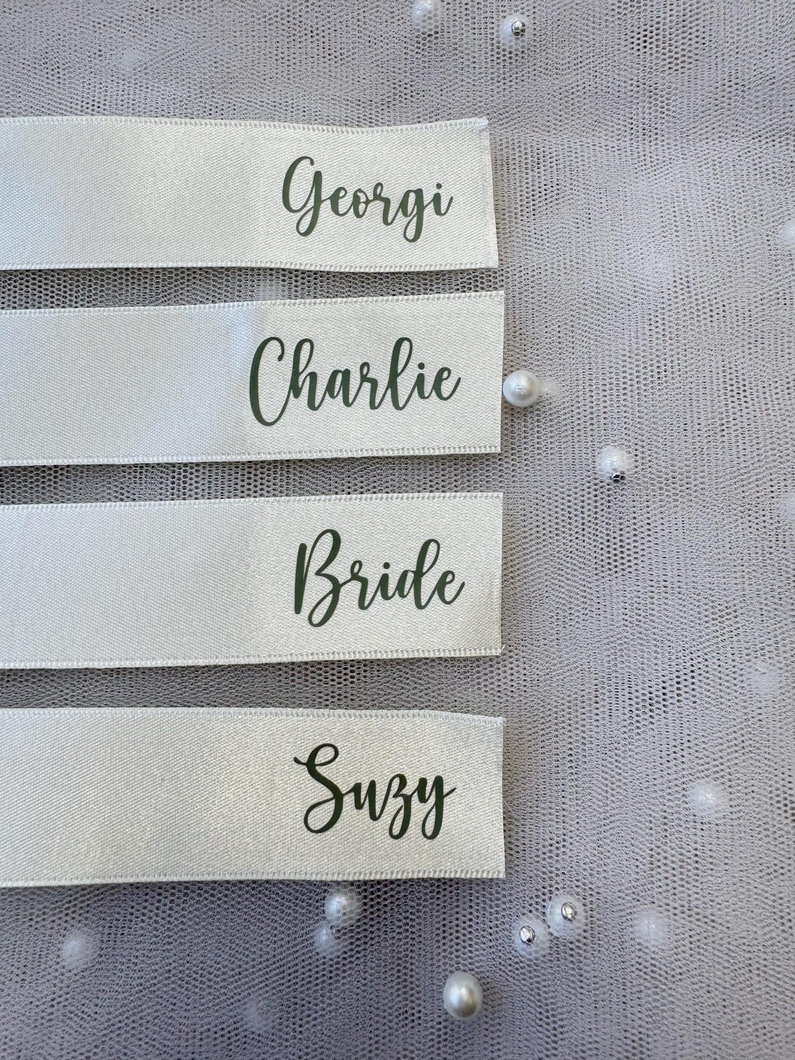 Personalised HTV Iron on Ribbon Decal: Custom Iron-on Name Label, Make ...