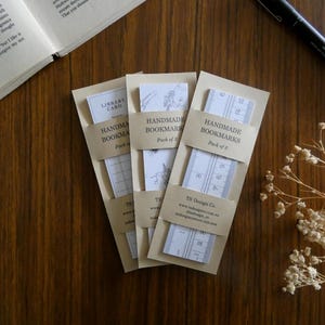 Ręcznie robione zakładki (opakowania po 3) - różne wzory - zakładki kwiatowe - zakładki biblioteczne - zakładki skalowane
