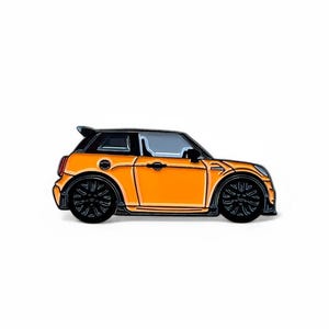 MINI Cooper S / JCW in Orange - Emaille Auto Pin