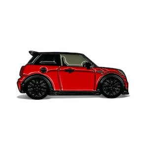 MINI Cooper S / JCW in chilirood - geëmailleerde autospeld