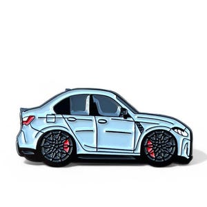 BMW M3 G80 Competition - Brooklyn Grey - Enamel Car Pin Collectable