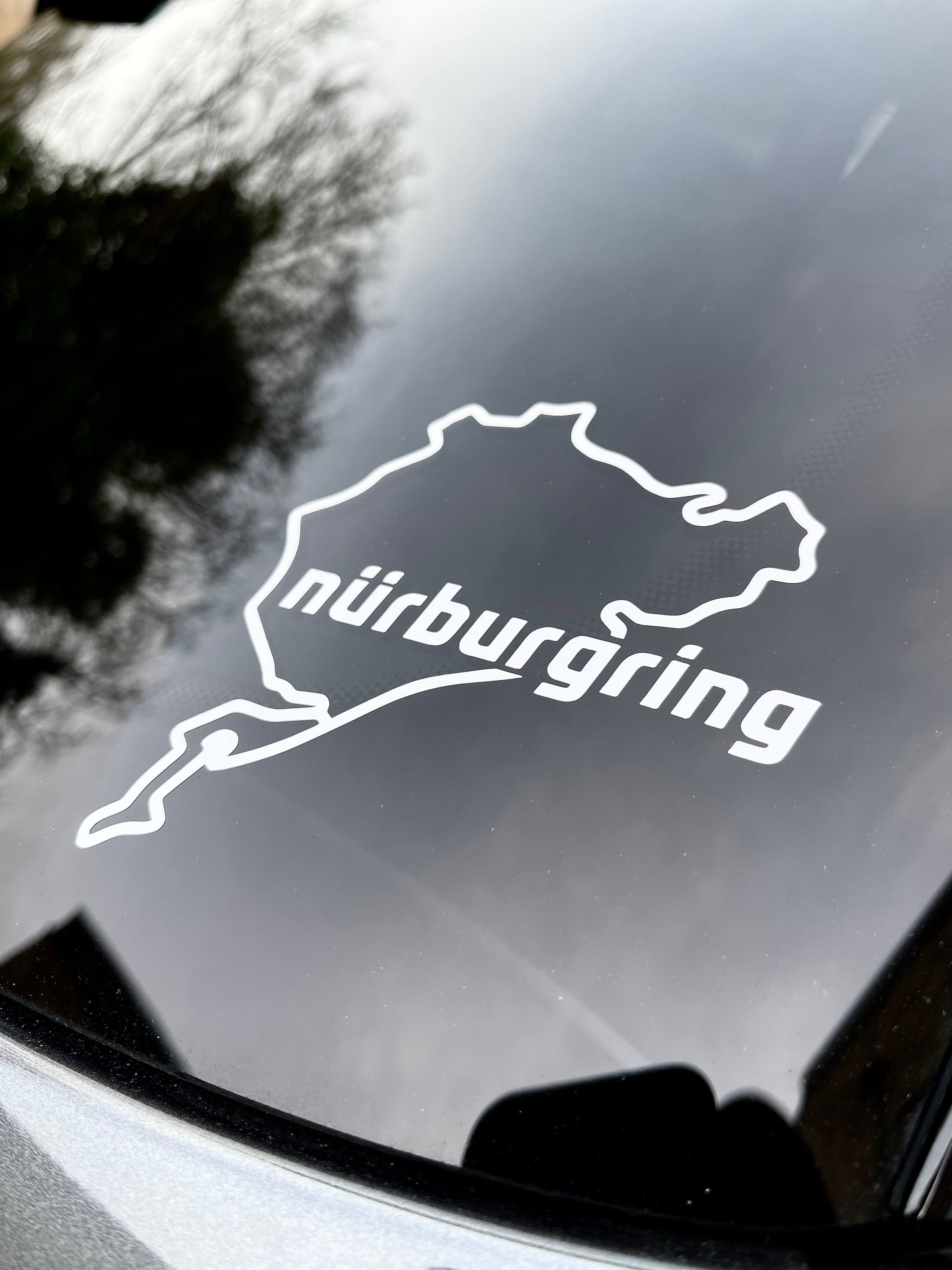 Nurburgring Track Sticker Car Transfer Decal white Etsy India