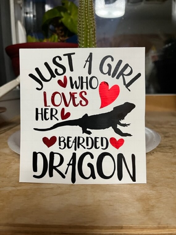 Just A Girl Who Loves Her Bearded Dragon Decal - Etsy