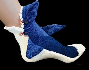 Shark Socks | Knitted Very Soft Trendy and comfortable Socks | Slipper Socks