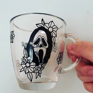 Cute Ghostface Glass Mug