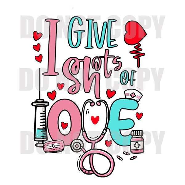 Adorable Nurse Valentine PNG. Cute design for Nurse Appreciation. Express gratitude & love this Valentines Day. Fun and cute nurse clipart.