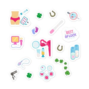 Birth control collection for teaching safe sex Bubble-free stickers